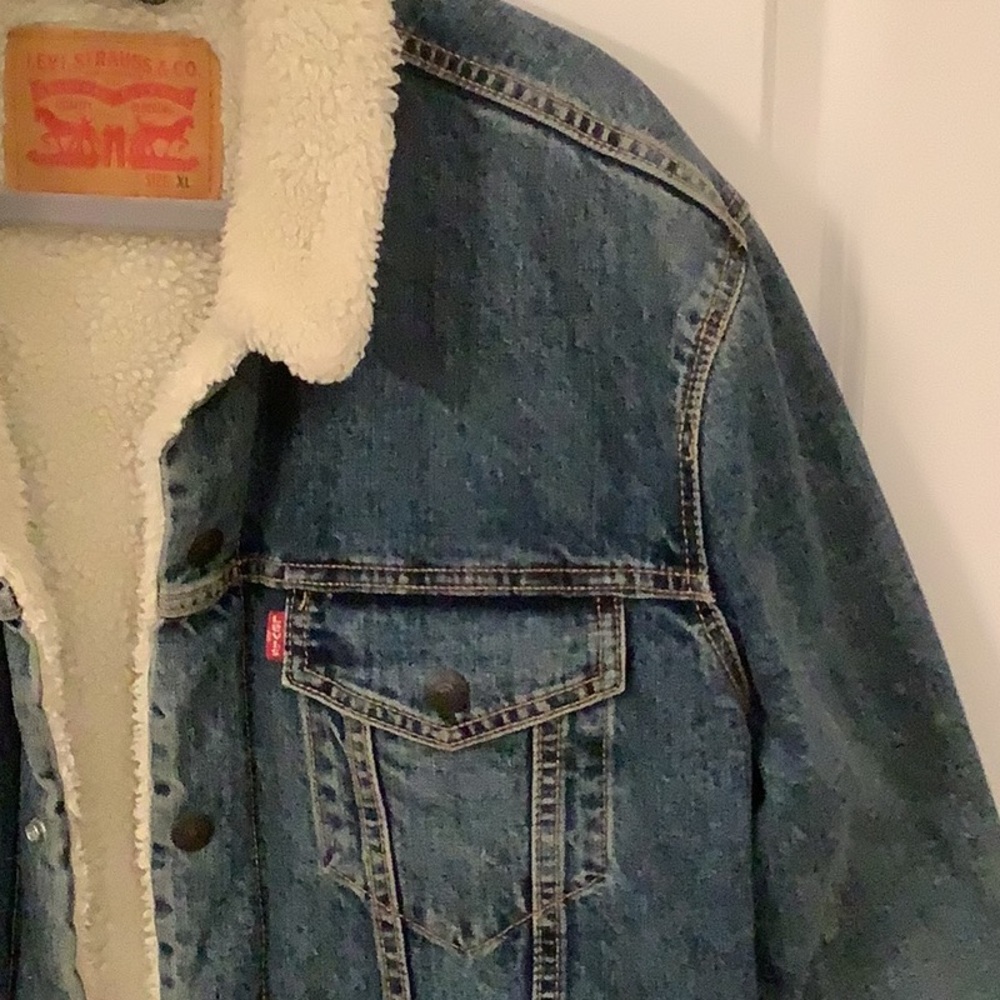 LEVI STRAUSS SHERPA TRUCKER JACKET - Picture 5 of 11